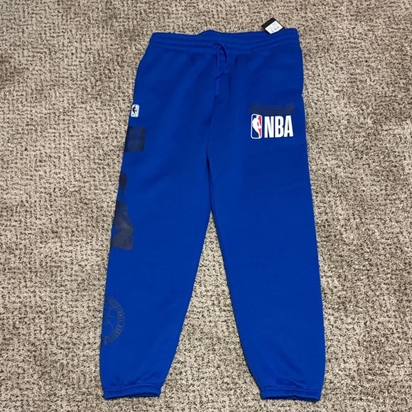 NBA Mens Royal Blue Joggers - Picture 1 of 5